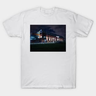 Glasgow Rangers Ibrox Stadium night time T-Shirt